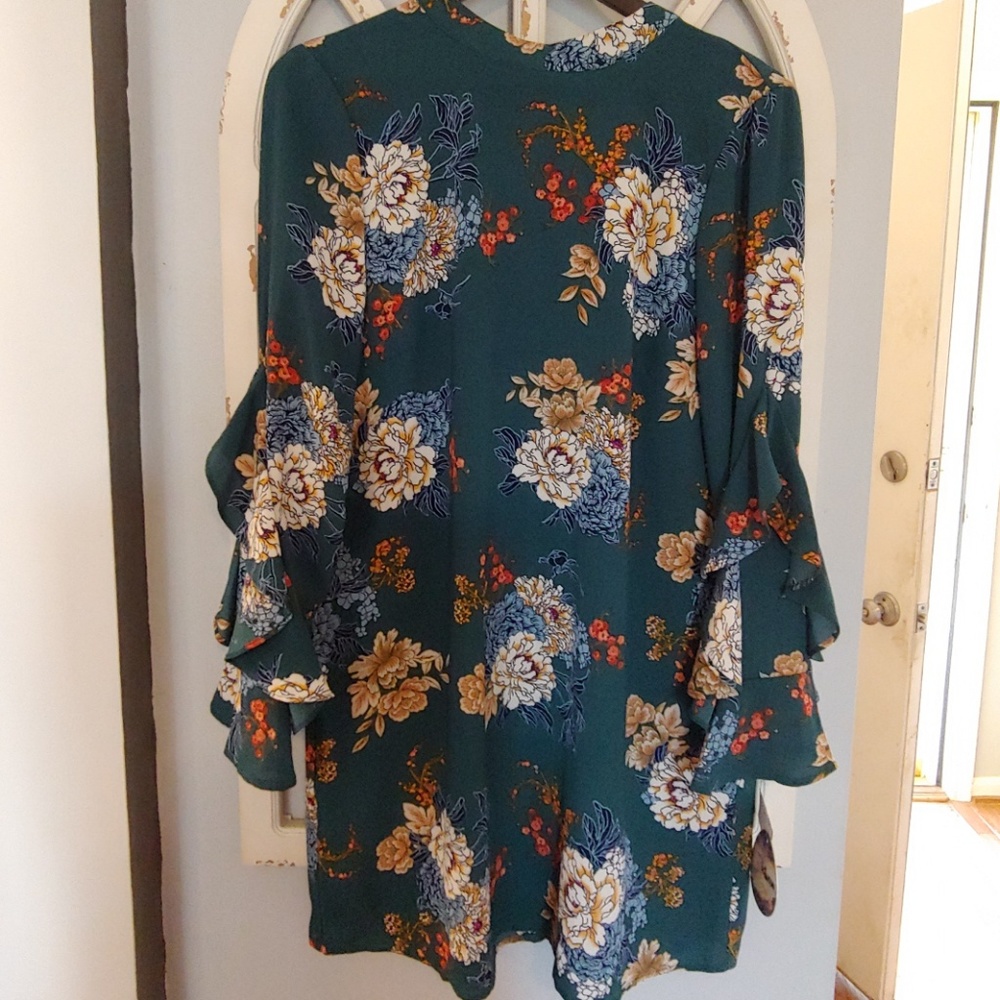 Bebop Boho Long Sleeve Floral Dress